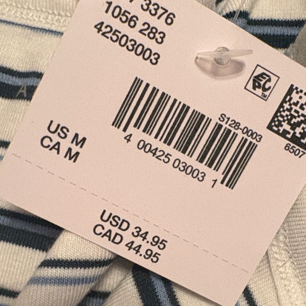 American eagle Striped Long Sleeve Button-Up Top. Medium - Picture 7 of 7